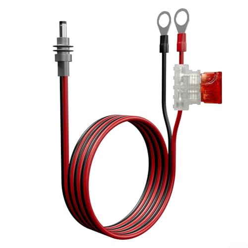 MeevrgR 14 Gauge 14 AWG Netzkabel-Verlängerungsbaum mit ATC ATO Inline-Sicherungshalter, mit Metallbuchse und wasserdichter Abdeckung, für Starlink für Mini (3 Meter) von MeevrgR