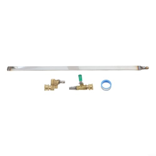 MeevrgR 61 cm Heizkörper-Reinigungsstab 4500 PSI Hochdruckreiniger Werkzeug Edelstahl mit 5 mm dünner Düse 180° Drehgelenk Schnellanschluss von MeevrgR