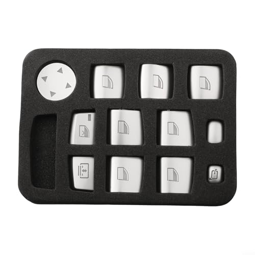 MeevrgR Abdeckung für Autofensterheber, einfache Installation, für BMW Serie 1, 3, 5, X3, 5, 6, 7, F10, F01, F12, F15, F16 (12 Stück) von MeevrgR