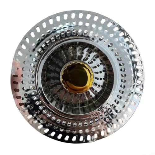 MeevrgR Abflusssieb für die Küchenspüle, Edelstahl, tiefer Beckenfilter, Netz, Gemüse, Wäschekorb, rostfrei, Lebensmittelabfälle, Wasserfiltersystem, Silber, 10,5 x 6,2 x 7,3 cm (ABS-Material) von MeevrgR