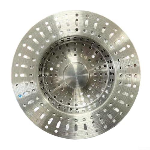 MeevrgR Abflusssieb für die Küchenspüle, Edelstahl, tiefer Beckenfilter, Netz, Gemüse, Wäschekorb, rostfrei, Lebensmittelabfälle, Wasserfiltersystem, Silber, 10,5 x 6,2 x 7,3 cm (Edelstahl) von MeevrgR