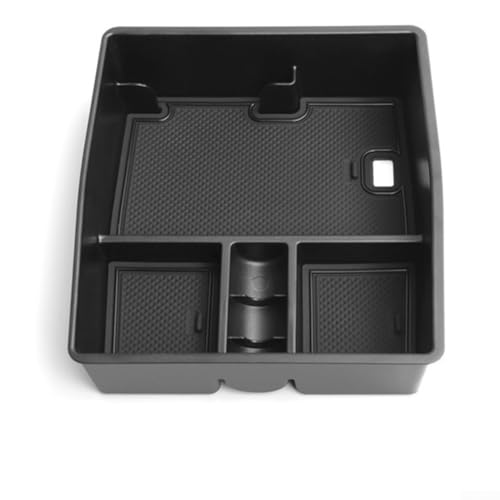 MeevrgR Armlehnen-Aufbewahrungsbox für Toyota für Tacoma 2024, passgenauer ABS-Organizer (21,5 x 18 x 6,5 cm), schwarzer Mittelkonsolen-Einsatz für Handys und wichtige Dinge von MeevrgR