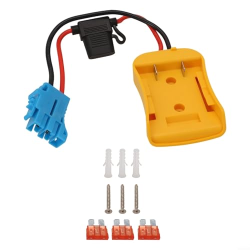 MeevrgR Batterieadapter für 20 V mit Kabelbaum-Anschluss, geeignet für DCB206 DCB204 Modelle, kompatibel mit 12 V Reitspielzeug, einfache Installation und Entfernung (blau) von MeevrgR