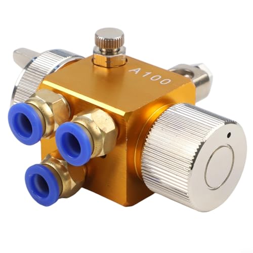 MeevrgR Blisterdüse für Zerstäubung, automatisches Sprühwerkzeug A100 mit einstellbarem Lufteinlassdruck für Handwerkzeuge, Textilien und Kunststoffindustrie (2,0 mm) von MeevrgR