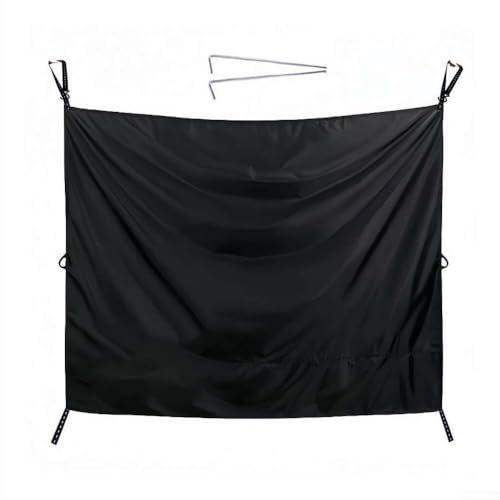 MeevrgR Camper Van Duschvorhang - 420D Oxford Stoff Sichtschutz (180x230cm) Verstellbarer Reißverschluss & Haken für Hecktür Wasserdicht & Winddicht von MeevrgR