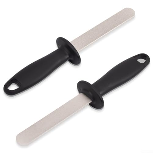 MeevrgR Diamant-Schleiffeilen - Dual Grit (400# & 1000#) Ergonomischer ABS-Griff für Klingen, Meißel, Scheren & Hobel von MeevrgR