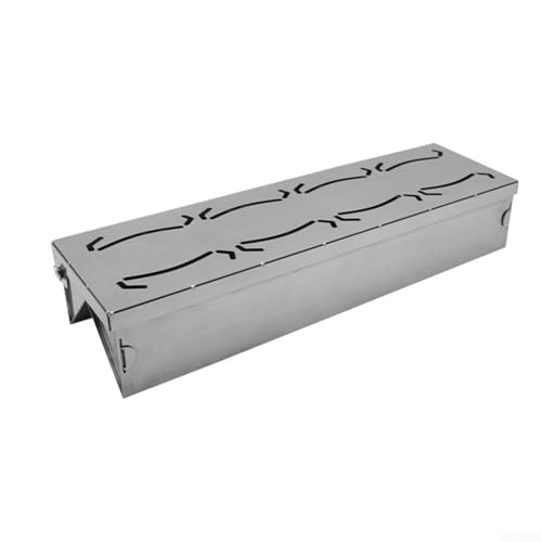 MeevrgR Edelstahl Räucherbox für Grills - Fit für Holzkohle- & Gasgrills V-förmiges Design für einfache Installation von MeevrgR