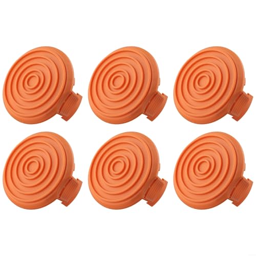 MeevrgR Für WORX WA0216 Trimmerkappe – einfache Snap-On-Installation & effektiver Spulenschutz für elektrische Rasentrimmer (6 Stück) von MeevrgR