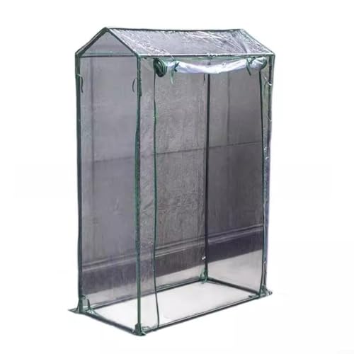 MeevrgR Gewächshausabdeckung mit aufrollbarer Tür, Outdoor-Pflanzenzuchtschutz mit Spitzenstruktur, wetterbeständiges PVC, transparentes Garten-Gewächshaus für Terrasse, Terrasse, Balkon, Gemüse (100 MeevrgR Gewächshausabdeckung mit aufrollbarer Tür, Outdoor-Pflanzenzuchtschutz mit Spitzenstruktur, wetterbeständiges PVC, transparentes Garten-Gewächshaus für Terrasse, Terrasse, Balkon, Gemüse (100 von MeevrgR