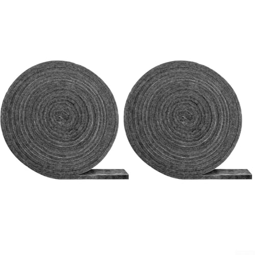 MeevrgR Grilldichtungsband – Hochtemperatur-348.9 °C Dichtung 4,5 m Rolle für Webers & Offset Smoker 2,3 cm breit x 3 mm dick stoppt Rauchlecks (2) von MeevrgR