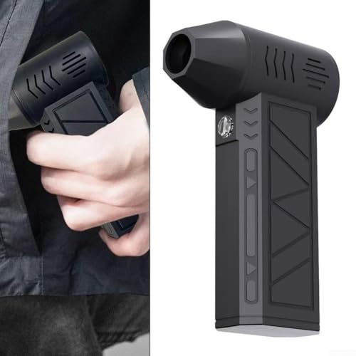 MeevrgR Kabelloser Turbo-Super-Lüfter-Gebläse – 4000/5000 mAh Akku Turbo-Lüfter Luft-Staubwedel mit LED-Licht & 4 Geschwindigkeitsstufen für Tastatur/Auto-Innenreinigung, kabelloser Handreiniger (5000 von MeevrgR