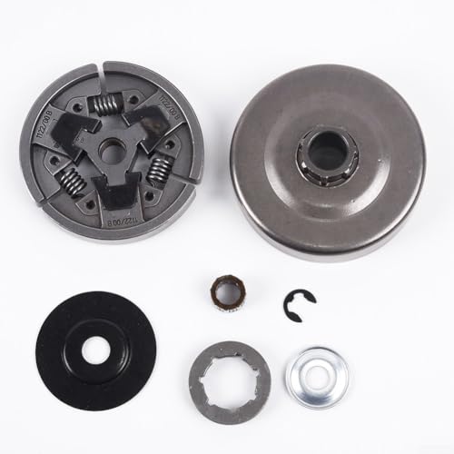 MeevrgR Kupplungstrommel Felgenritzel Set mit kompletter Kupplungsbaugruppe für MS660 066 064 MS640 MS661 Kettensäge, Teilung 3/8 Zoll Standard 7 Zähne, inklusive Abdeckung, Unterlegscheibe, E-Clip von MeevrgR