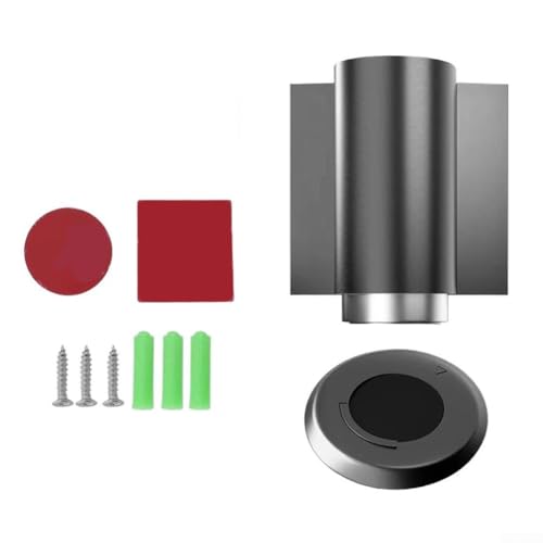 MeevrgR Magnetischer Türstopper mit Bodenkeil, starker Magnet, um versehentliche Türverschlüsse und Wandschäden zu verhindern, für den Innenbereich in Häusern, Büros und Räumen (grau) von MeevrgR