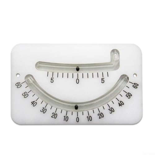 MeevrgR Marine Clinometer Boot Neigungsmesser Segeln Winkel Level Meter mit Nachtlicht Doppelrohr-Design für Segelboote Yachten Fischerboote Frachtschiffe (weiß) von MeevrgR