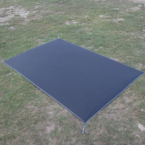MeevrgR Mehrzweck-Picknickmatte für den Außenbereich, wasserdicht und verschleißfest, ideal als Unterschlupf (210 x 210 cm, schwarz) von MeevrgR