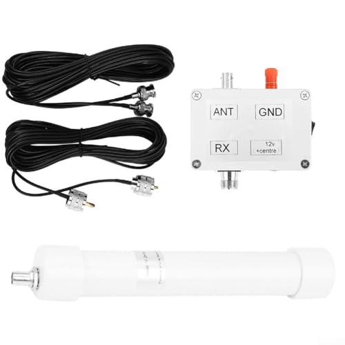 MeevrgR Mini Whip Aktive Antenne 10KHz-30MHz mit True Class A Schaltung für RX inkl. 6m M-Type und 8m BNC-Kabel für HF LF VHF Empfang von MeevrgR