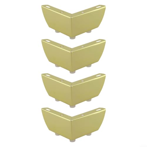 MeevrgR Möbelbeine aus Eisen, schwere Belastung, dreieckiges Design für Tische und Schränke, goldfarben, 4 Stück MeevrgR Möbelbeine aus Eisen, schwere Belastung, dreieckiges Design für Tische und Schränke, goldfarben, 4 Stück von MeevrgR