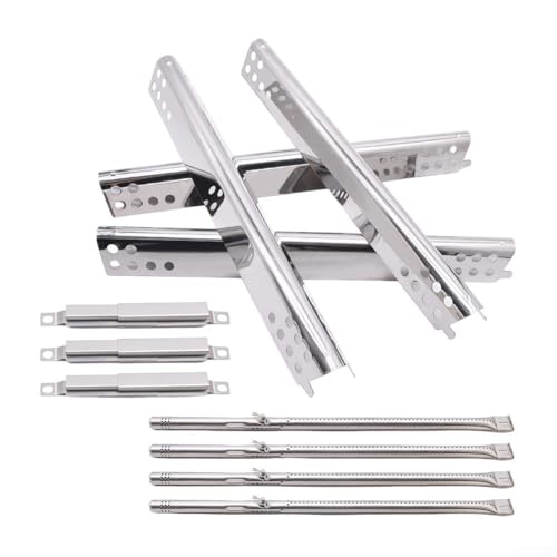 MeevrgR Performance Grill Heizplatten & Flammenbändiger für Charbroil Edelstahl Ersatz-Set passend für 2/4/5/6 Brenner-Modelle von MeevrgR