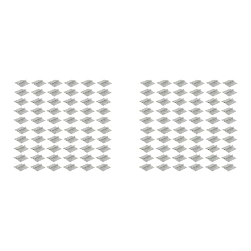 MeevrgR Photovoltaik-Erdungsplatte aus 304 Edelstahl, 40 x 40 mm, Zickzack-Design, für gerahmte Solarmodule und Aluminiumschienen C-Stahl-Montagesysteme (120) von MeevrgR