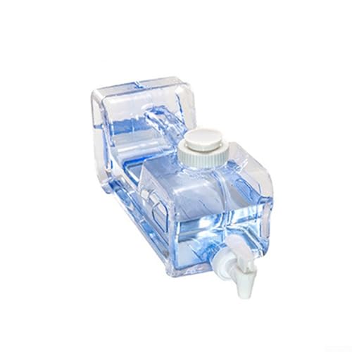MeevrgR Platzsparender Kühlschrank-Wasserspender – 3 l bis 7,5 l Fassungsvermögen, transparenter blauer Kunststoff-Getränkebehälter mit Ausgießer (3,8 l) von MeevrgR
