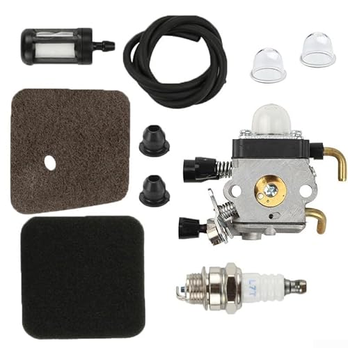 MeevrgR Premium Ersatz Vergaser Kit mit Filtern für HS45 Heckenschere & für FC55 FS310, inkl. Luftfilter, Kraftstoffleitung, Kraftstofffilter & Funke, lange Lebensdauer MeevrgR Premium Ersatz Vergaser Kit mit Filtern für HS45 Heckenschere & für FC55 FS310, inkl. Luftfilter, Kraftstoffleitung, Kraftstofffilter & Funke, lange Lebensdauer von MeevrgR