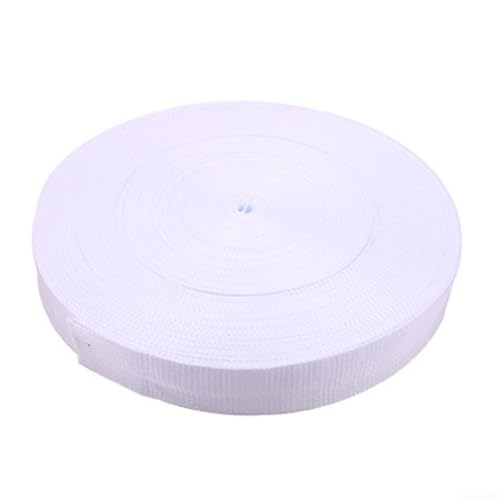 MeevrgR Reflektierendes Leichtathletik-Tape – 5 cm x 100 m Polyester-Gurtband für Beachvolleyball, Laufstrecken und Feldmarkierungen (weiß) von MeevrgR