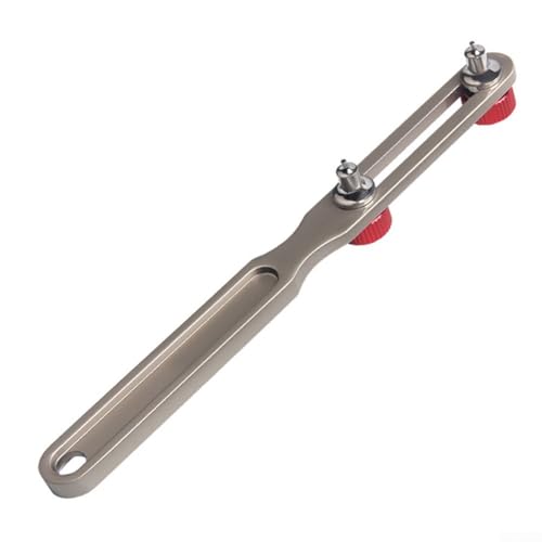 MeevrgR Runder und quadratischer Uhrendeckelöffner aus Stahl, 17,5 x 1,5 cm, für Batteriewechsel und Gehäuseöffnung, professionelles Uhren-Reparaturwerkzeug für Uhrmacher und Heimwerker (rund) von MeevrgR