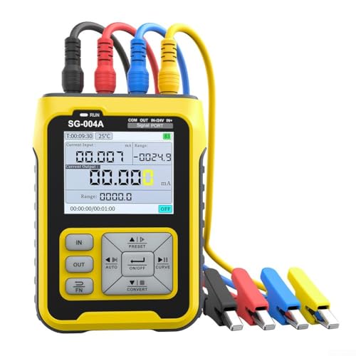 MeevrgR SG-004A Professioneller Signalgenerator Multifunktions-Kalibrator mit 3000 mAh Akku Stromspannung Frequenz für PWM Testwerkzeug Engineering Display Umwandlung LCD Bildschirm von MeevrgR