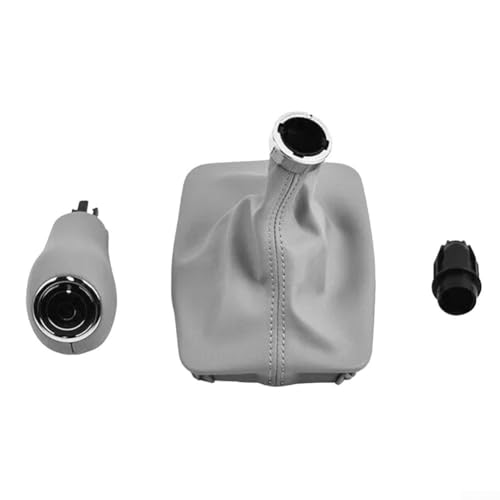 MeevrgR Schaltknauf mit Kofferraum, Mokka-Optik, PU-Leder, für Mercedes C-Klasse W204 C204 2007–2013, verbessertes sportliches Aussehen (grau) von MeevrgR