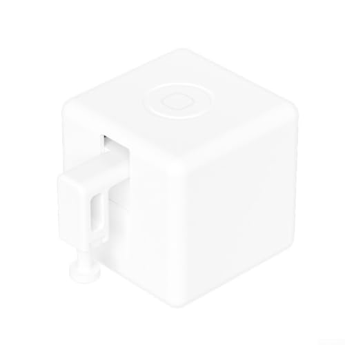 MeevrgR Smart For Tuya Finger Robot Plus Funk-Touch-Schalter, batteriebetriebener, ferngesteuerter Tastenschieber mit App-Zeitplanung und Sprachaktivierung für Heimautomation (weiß) von MeevrgR