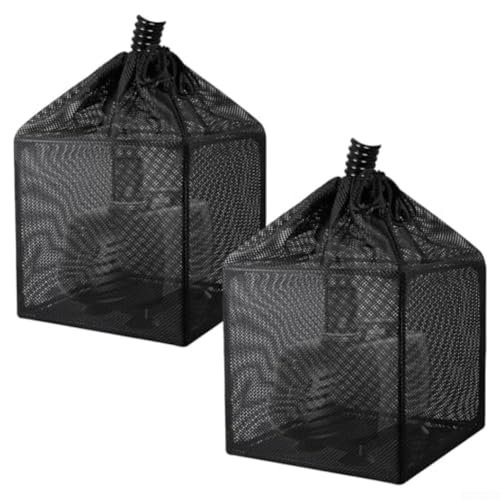 MeevrgR Teichfiltertasche – robuster 25,4 cm Nylon-Pumpenschutz mit 1,7 mm Netz-Kordelzug-Design für Koiteiche, Wasserfälle und Brunnen (2) von MeevrgR