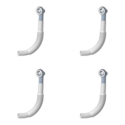 MeevrgR Verstellbares rundes Überlaufrohr, 41 x 41 mm, ABS-Kunststoff, Abtropffläche, mit Dichtungen für Küchen- oder Badezimmerbecken, für vertikale und horizontale Verbindung (4) von MeevrgR