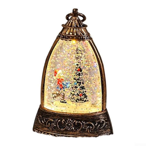 MeevrgR Weihnachtsdekoration, Vintage-Kerze mit LED-Teelicht, Weihnachtsmann, Elch, Schneemann, Muster, feuerlose Kerzen, Lampe für Party, Dekoration, Weihnachtslaterne, Urlaubslichter (Jungen-Stil) von MeevrgR