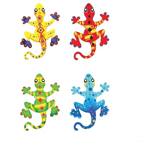 Metall-Wand-Eidechsen-Skulptur bunte Eisen-Geckos mit rostbehandelten Haken und Befestigungslöchern für den Innen- und Außenbereich, Garten, Hinterhof, Baum, Wand, TV-Eingang, Schlafzimmer, Wohnzimmer Metall-Wand-Eidechsen-Skulptur bunte Eisen-Geckos mit rostbehandelten Haken und Befestigungslöchern für den Innen- und Außenbereich, Garten, Hinterhof, Baum, Wand, TV-Eingang, Schlafzimmer, Wohnzimmer von MeevrgR