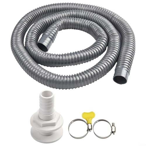 Montageset für Bilgenpumpen mit PVC-Schlauch und Edelstahlschellen für Boote mit 3/4 oder 1 1/8 Zoll Auslässen (3/4 Zoll) von MeevrgR
