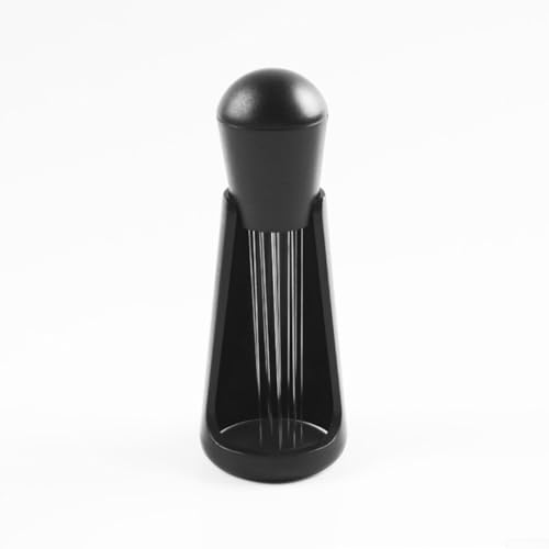 Nadelverteiler und für Kaffee-Rührwerkzeug für Espresso mit ergonomischem Holzgriff, um konsistente Kaffeeextraktion für professionelle und private Baristas (mit halbem Boden) zu bieten von MeevrgR