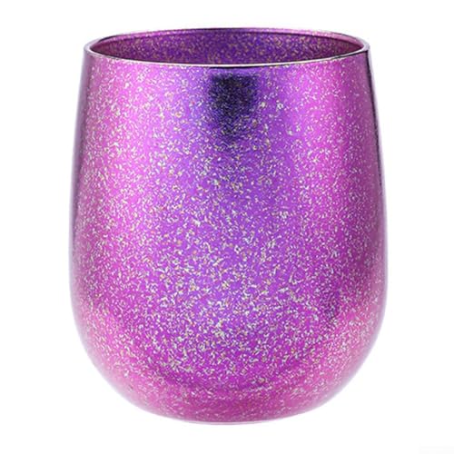 Outdoor Performance 255 ml doppelwandiger Ti Cup, leicht, rutschfeste Unterseite für sicheren Gebrauch (lila) von MeevrgR