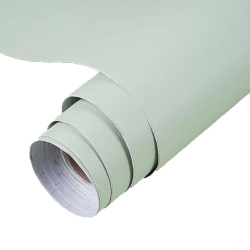 PVC-Wandaufkleber mit wasserdichten und feuchtigkeitsbeständigen Eigenschaften, für Schlafzimmer und Zuhause, Hintergrunddekoration, leicht zu reinigen (40 x 300 cm, mattes Grün) von MeevrgR