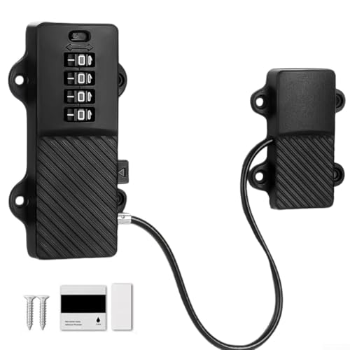 Passwort-Fensterschloss aus Zink für Legierung und ABS bietet erhöhte Sicherheit und anpassbare Belüftung für mehrere Fensteranwendungen (schwarz) von MeevrgR