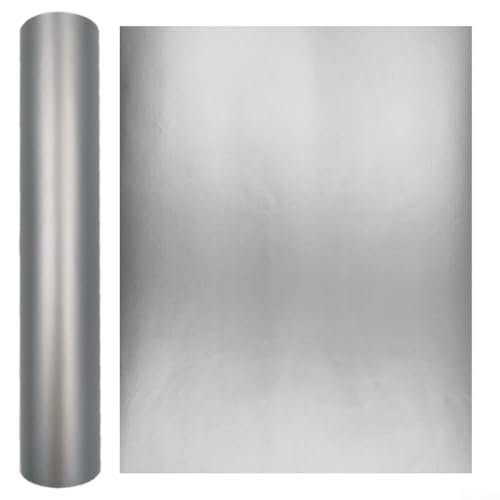 Personalisierbare Vinylfolie zum Basteln, große Haftung auf verschiedenen Oberflächen (30 x 100 cm, Silber) von MeevrgR