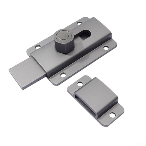 Robuster 80 mm Türriegel für Räume, feuchtigkeitsbeständiges Design mit einfachen Installationsmerkmalen (grau) von MeevrgR