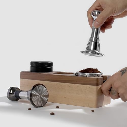 Robuster Kaffeestampfer aus Aluminiumlegierung und Edelstahl, ergonomisches Design für Präzision in jeder Tasse Kaffee (53 mm) von MeevrgR