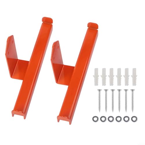 Robuster Rucksack-Laubbläser-Aufhänger, Wand-Organizer mit schützender orangefarbener Beschichtung, kompatibel mit mehreren Modellen, einschließlich BG56 für Arbeitsplatz-Organisation (2 Stück) von MeevrgR