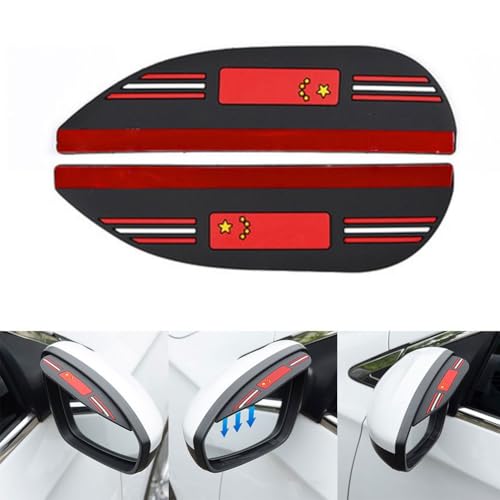 Rückspiegel-Regenvisier für Augenbrauenbrett, Abdeckung für Auto-Seitenspiegel, verhindert Wasser- und Nebelansammlungen, hält Spiegel klar und sicher, PVC-Material von MeevrgR