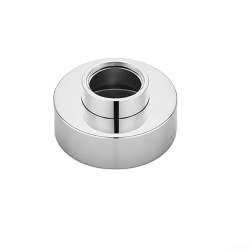 Runde dekorative Abdeckung für Duschen, anpassbare Höhe von 0 bis 10 mm, Messing für lange Lebensdauer (Silber) von MeevrgR