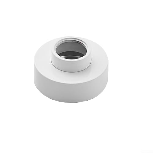 Runde dekorative Abdeckung für Duschen, anpassbare Höhe von 0 bis 10 mm, Messing für lange Lebensdauer (weiß) von MeevrgR