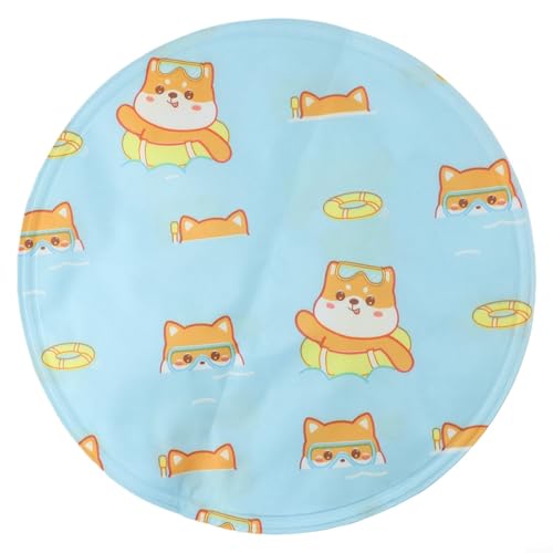 Rundes Kühlgel-Pad mit Hydrogel-Füllung, bietet kühlenden Komfort für Hunde und Katzen bei warmem Wetter (A 30 cm) von MeevrgR