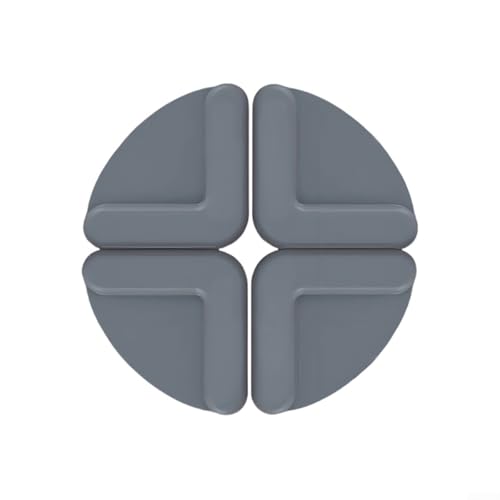 Rutschfeste Silikon-Pads für Schneidebretter und Küchenmatten, kratzfeste Füße bieten sicheren Halt auf glatten Oberflächen für sichere und stabile Zubereitung von Lebensmitteln (grau) von MeevrgR