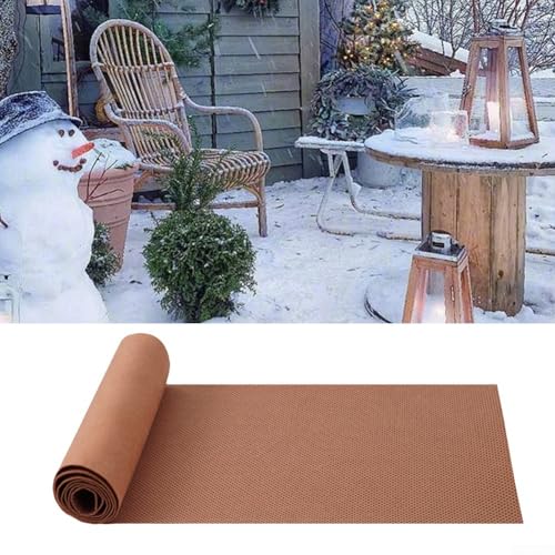 Rutschfester Filz-Schneeteppich für maximale Traktion auf rutschigen Oberflächen während der Wintermonate (40 x 203 cm) von MeevrgR