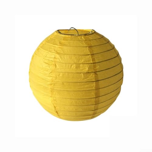 Schaffen Sie eine festliche Atmosphäre mit bunten Papierfächern, mehrere Größen erhältlich (Gelb1) von MeevrgR